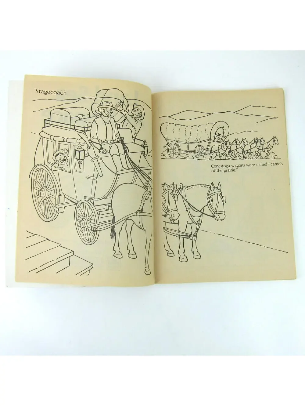 Land Sea Air Space Coloring Book Vintage 1988 Golden Big Coloring Book 56 pages